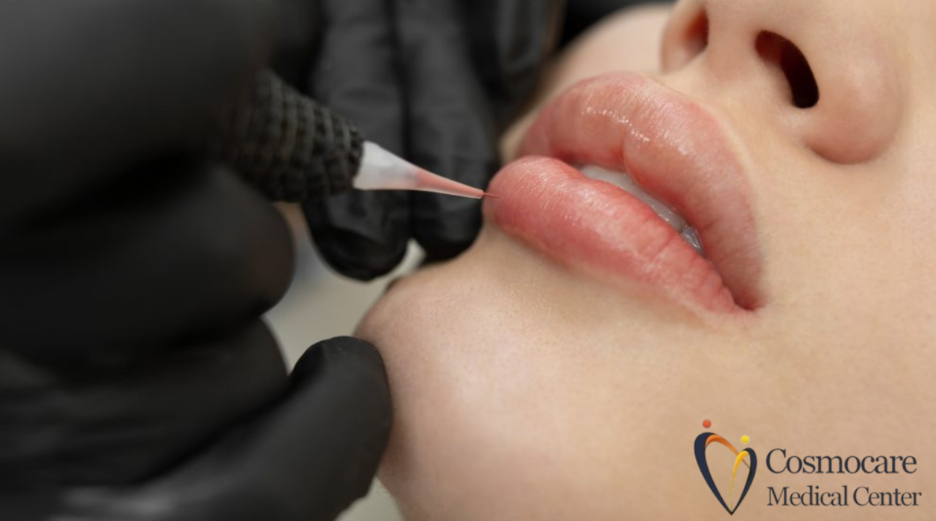Lip Pigmentation Pink Lips Treatment In Dubai by Cosmocare Medical Center
